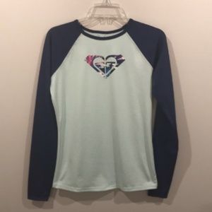 Roxy Girls Rash Guard (size Large)